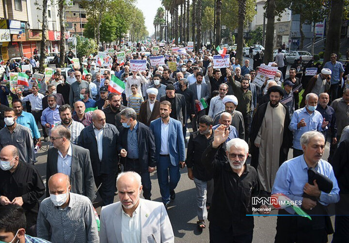 راهپیمائی مردم شهرهای ایران در محکومیت حوادث اخیر