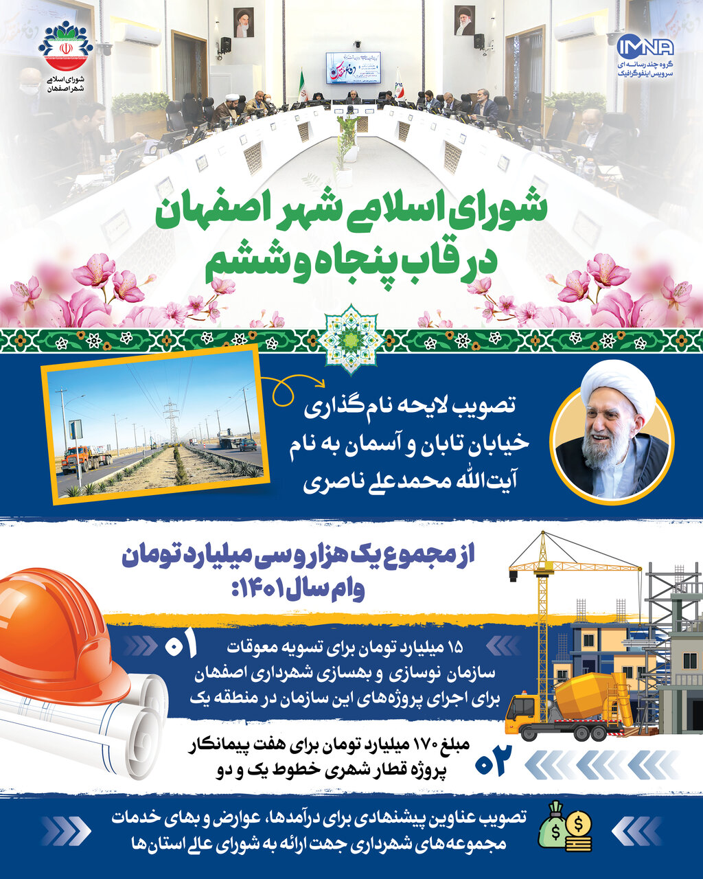شورای اسلامی شهر اصفهان در قاب پنجاه و ششم