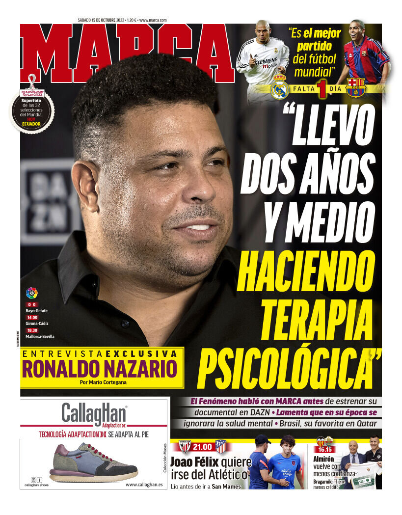 اعتراف رونالدو؛ یک روانپزشک مراقب ستاره پرتغالی است