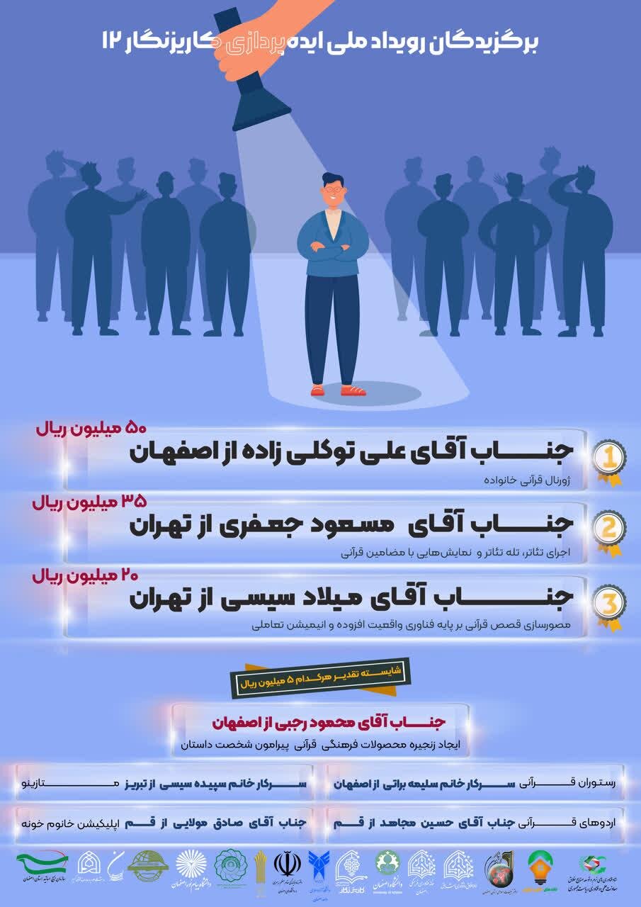 اعلام برگزیدگان رویداد ملّی ایده پردازی «کاریزنگار»