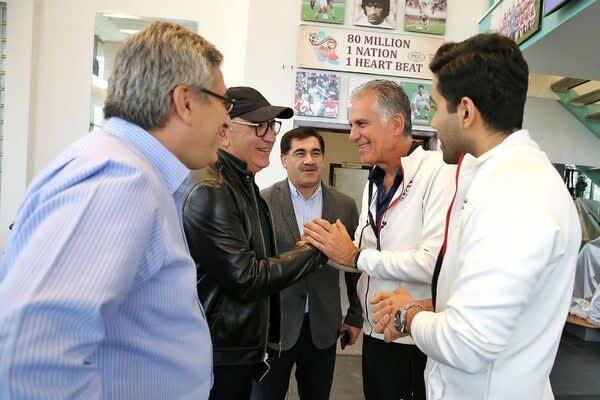 قربان بردیف مهمان ملی پوشان در پک+عکس