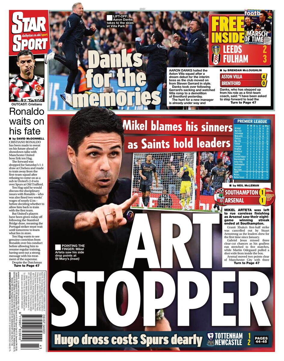 جایگاه آرسنال به خطر افتاد!