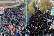 راهپیمائی مردم شیراز و همدان در محکومیت حادثه تروریستی شاهچراغ