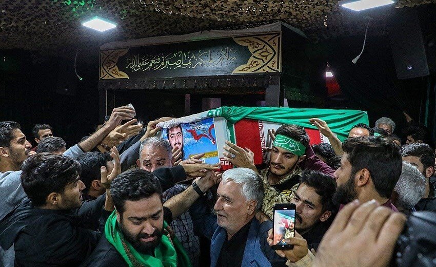 پیکر طلبه شهید "آرمان علیوردی" در شهران تشییع شد