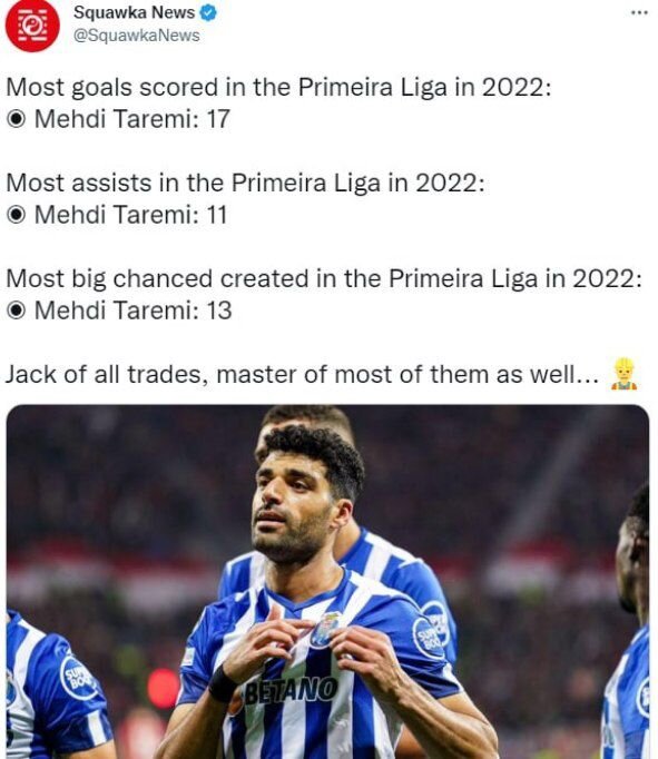 مهدی طارمی استاد تمام رکوردهاست+ عکس