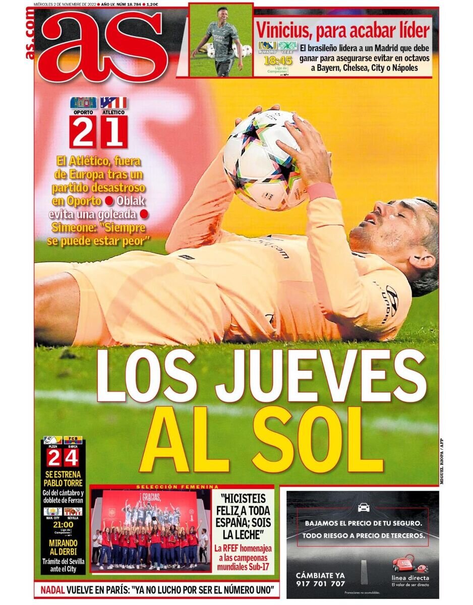 خداحافظی اسپانیاییها با لیگ قهرمانان اروپا