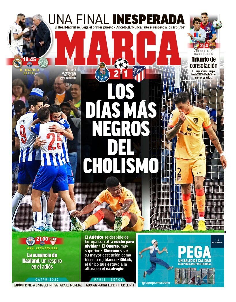 خداحافظی اسپانیاییها با لیگ قهرمانان اروپا