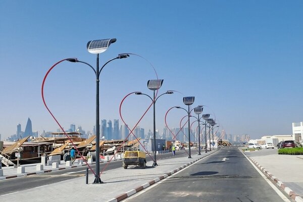 نصب سیستم‌های روشنایی هوشمند در دوحه قبل از شروع جام جهانی