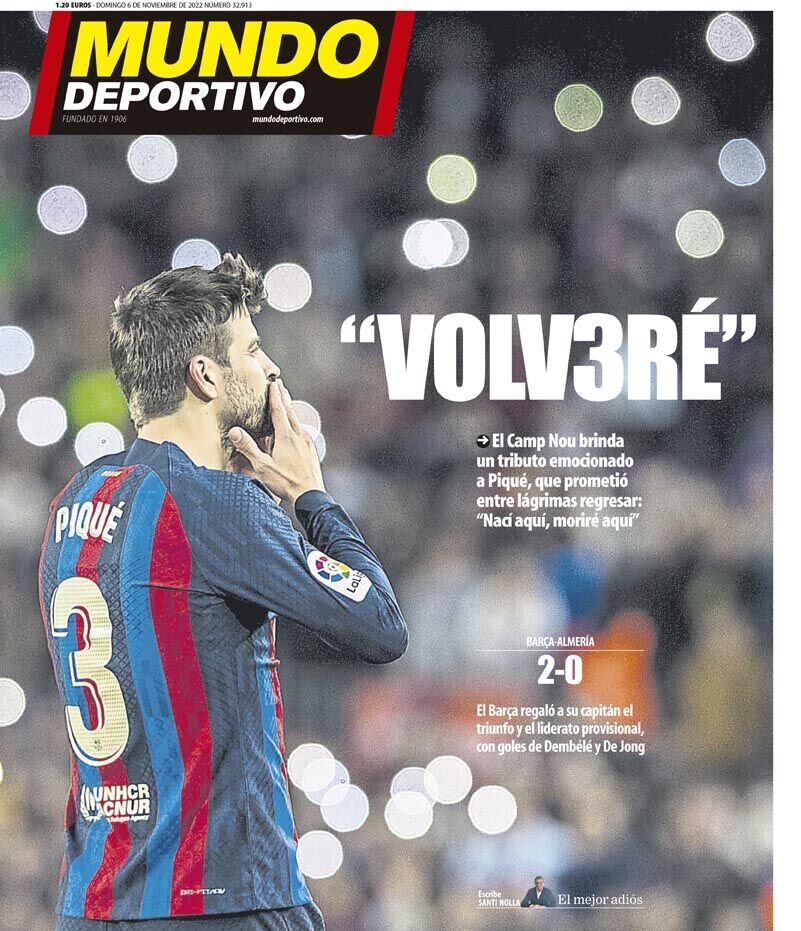 خداحافظی پیکه با بارسا و سلام سیتی به صدر