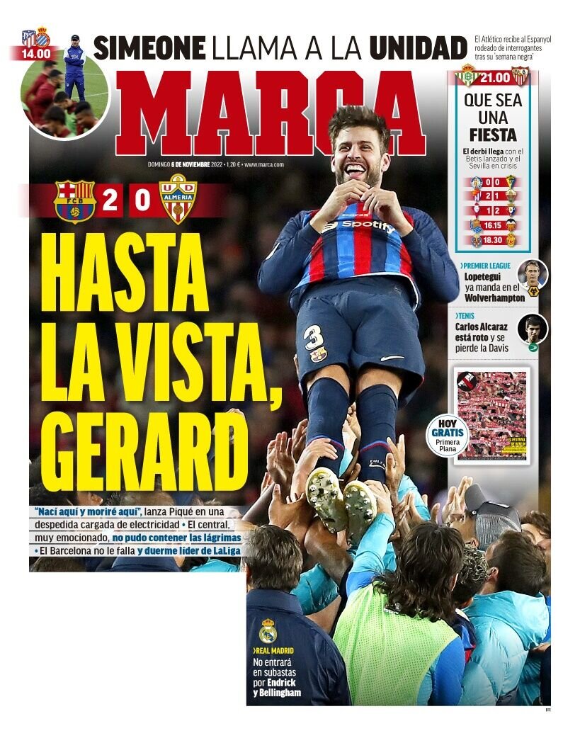 خداحافظی پیکه با بارسا و سلام سیتی به صدر