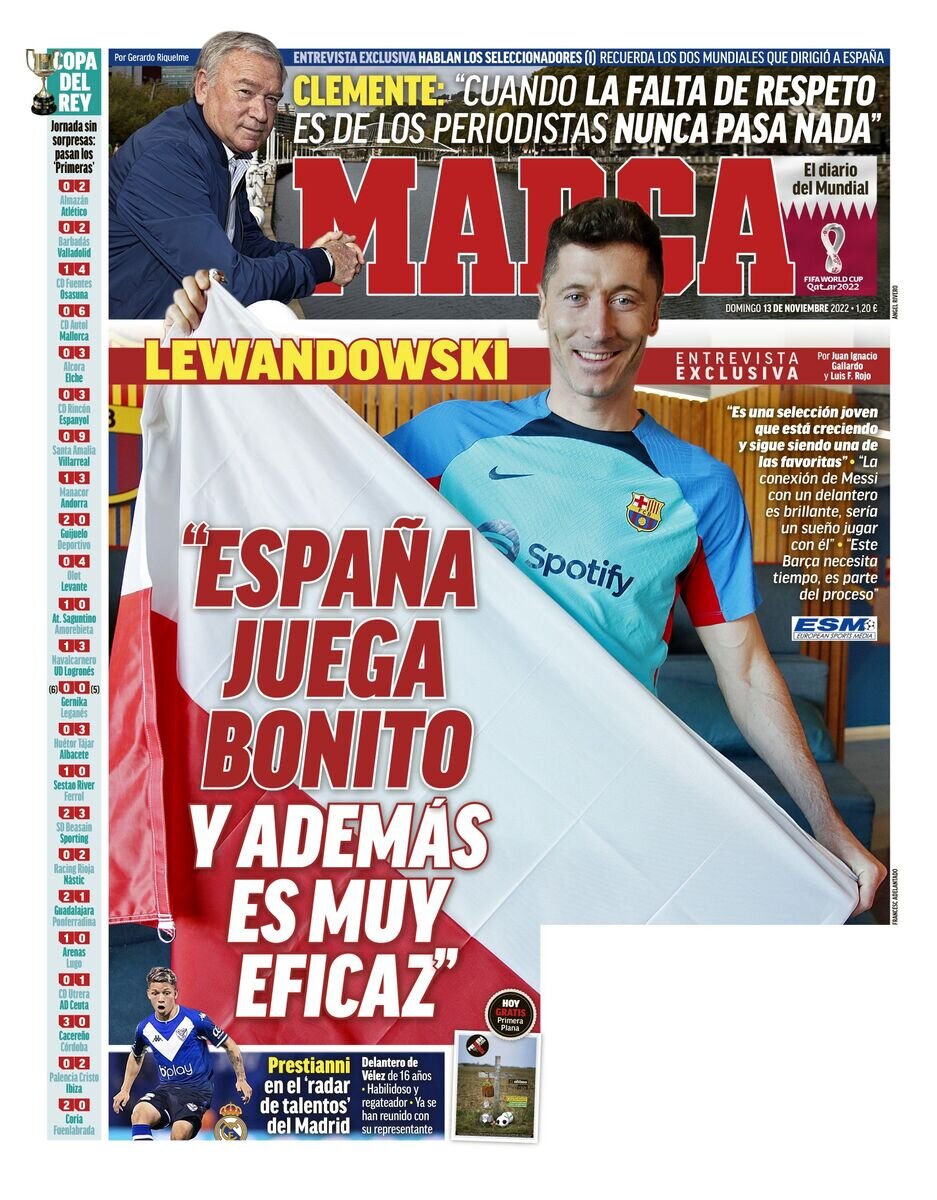 تمجید لواندوفسکی از اسپانیا/درخشش ستاره مغضوب انگلیسی