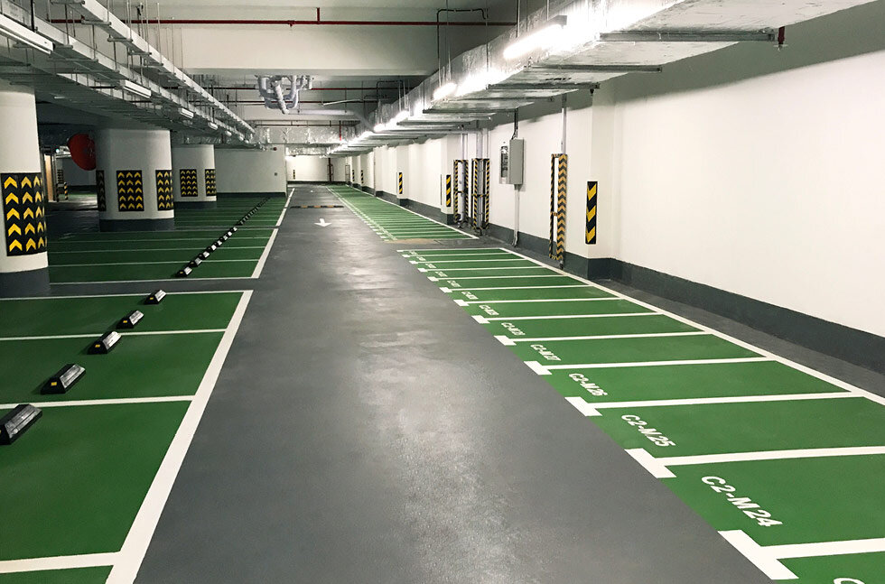 اجرای خط کشی پارکینگ کرج