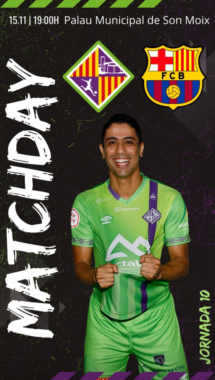 تصویر حسین طیبی روی پوستر دیدار حساس پالما مقابل بارسلونا+عکس