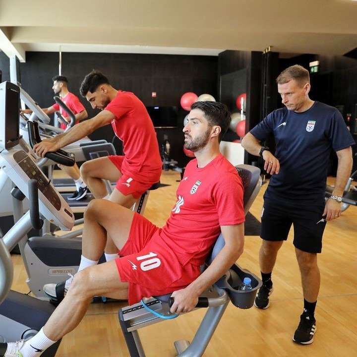 برپایی نخستین تمرین ایران در الریان/ لژیونرهای تیمملی همگی به قطر رسیدند+عکس