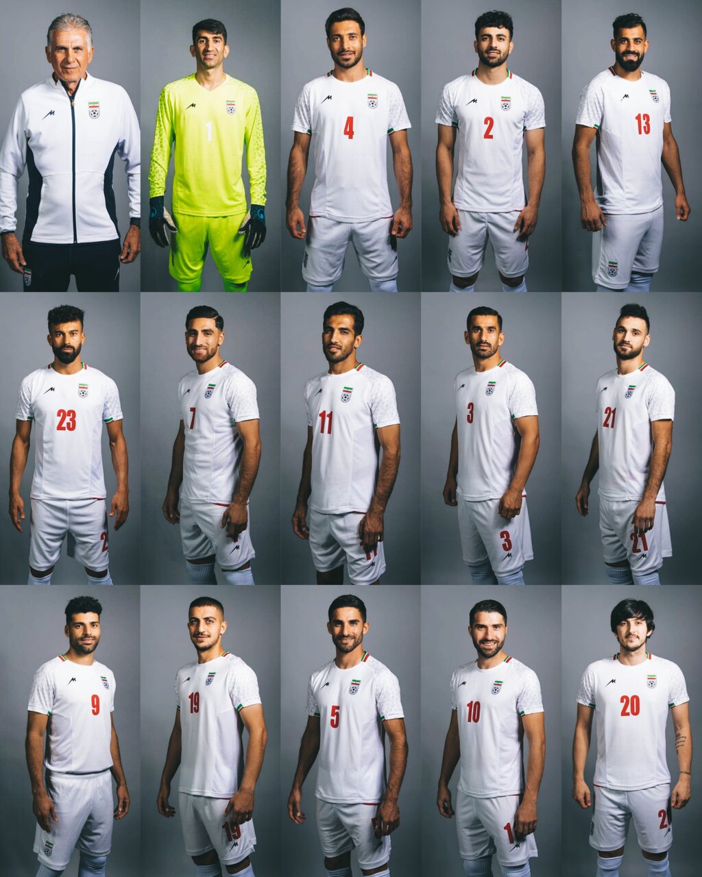 بازیکنان تیم ملی ایران در مراسم عکاسی فیفا+عکس