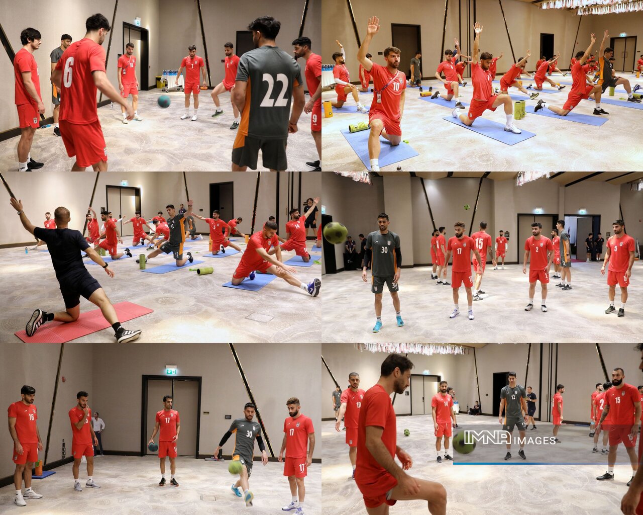 تمرین سبک ملیپوشان ایران در هتل+عکس