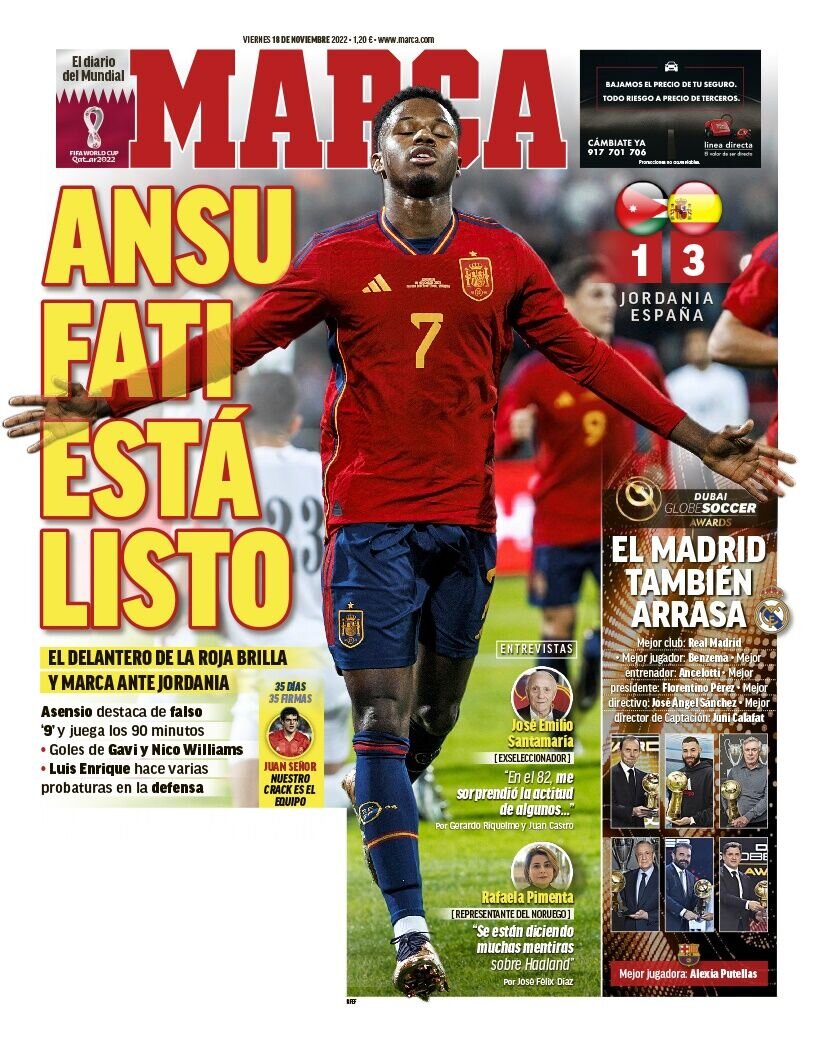 خط و نشان کشیدن شاگردان جوان انریکه