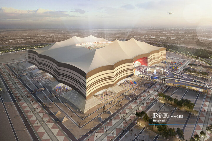 طراحی ورزشگاه البیت الهام گرفته از چادرهایی است که در طول تاریخ توسط مردم عشایر در قطر و منطقه استفاده می شده است.