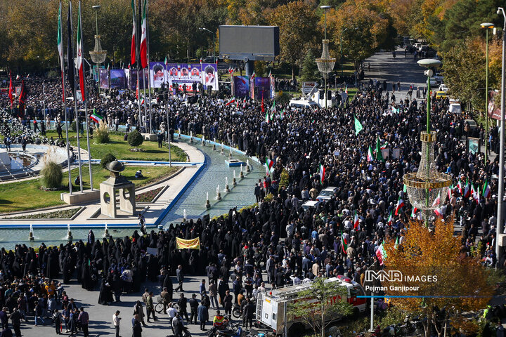 تشییع شهدای مدافع امنیت در اصفهان