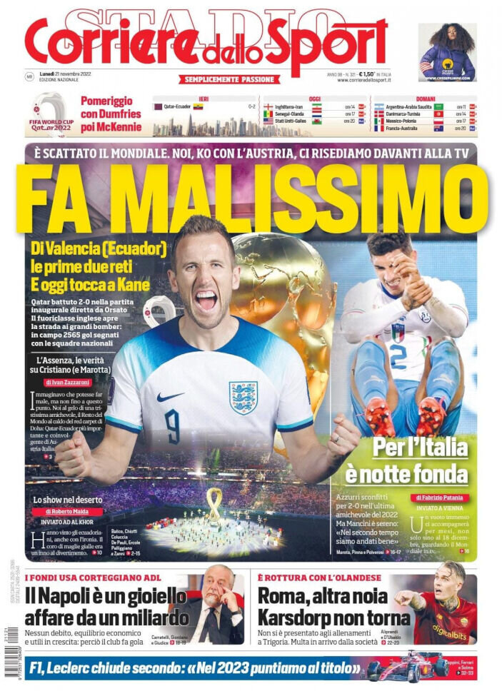 حسرت بزرگ ایتالیا / دیدار حساس ایران و انگلیس