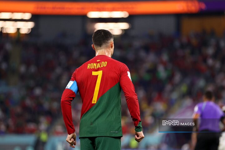 کریستیانو رونالدو بهترین بازیکن دیدار پرتغال - غنا شد+عکس