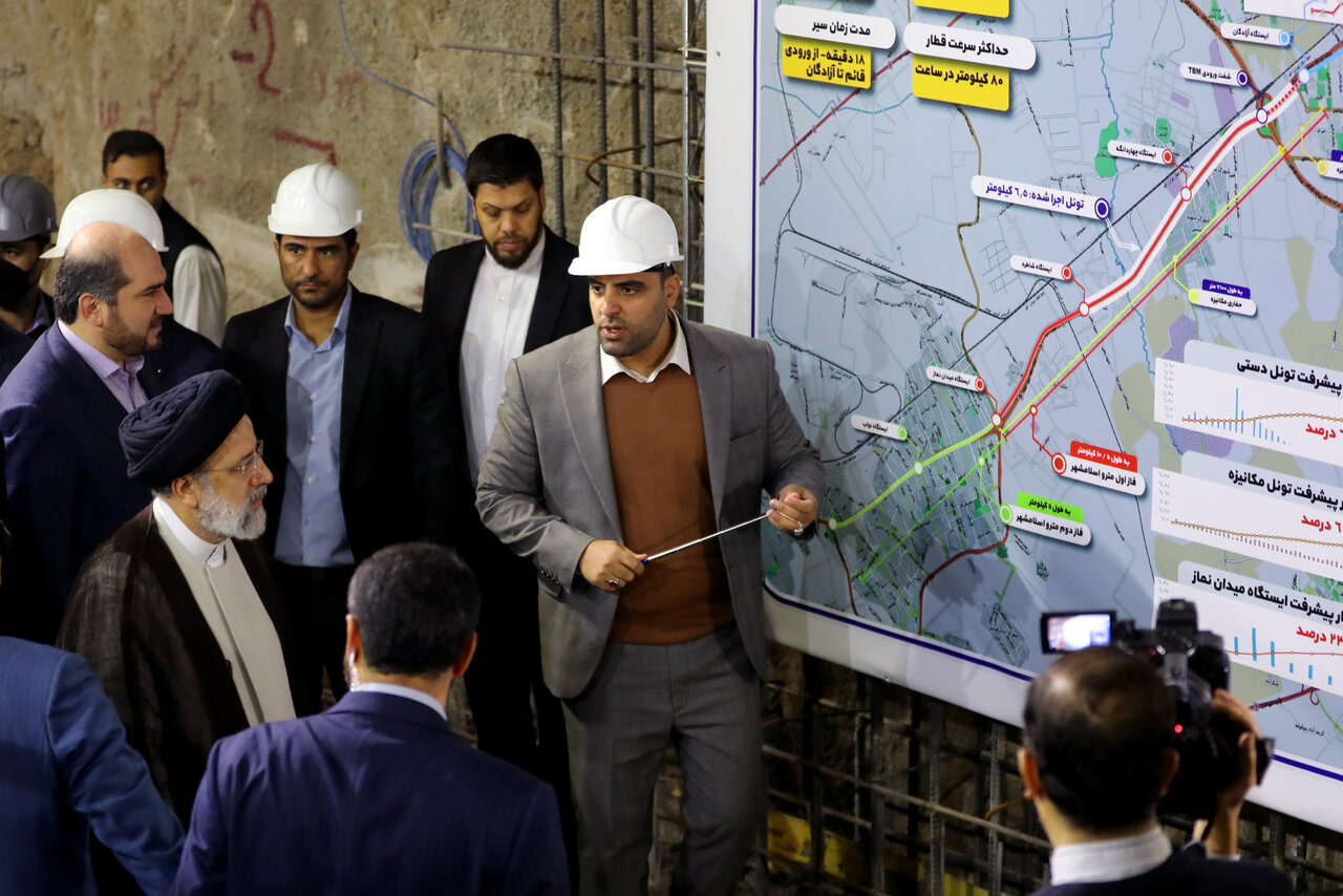 بازدید رئیس‌جمهور از روند احداث پروژه ملی متروی اسلامشهر
