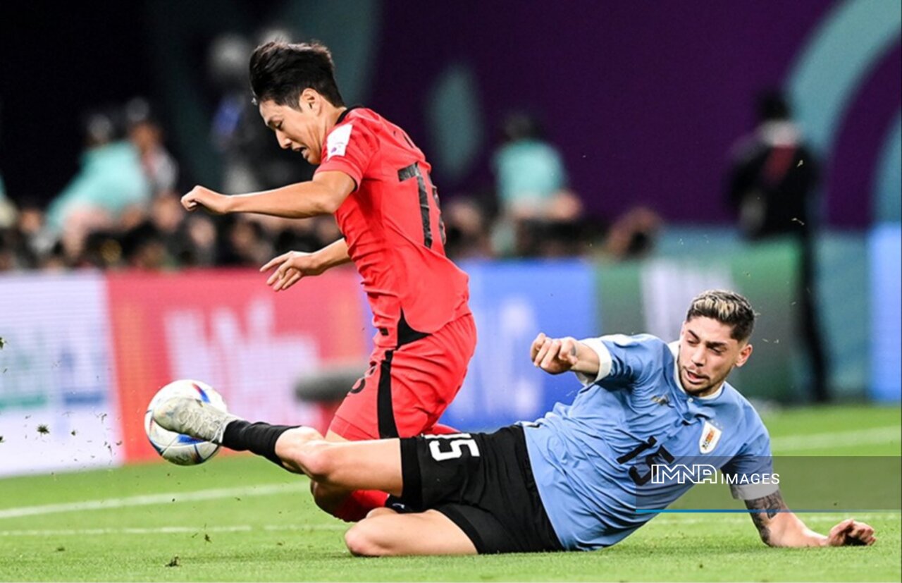 انتخاب والورده به‌عنوان بهترین بازیکن دیدار اروگوئه - کره‌جنوبی+عکس
