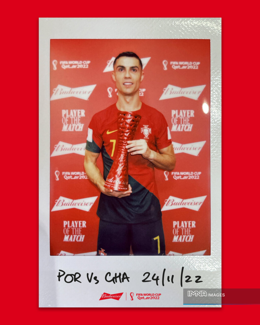 کریستیانو رونالدو بهترین بازیکن دیدار پرتغال - غنا شد+عکس