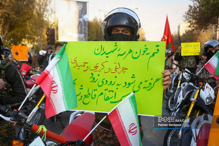 مانور موتورسواران بسیج