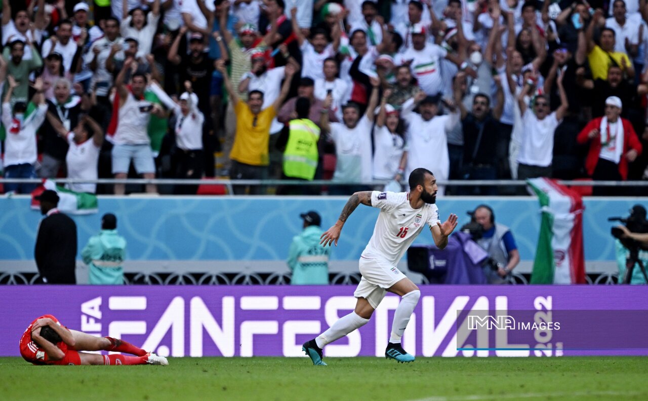 روزبه چشمی از سوی فیفا به‌عنوان بهترین بازیکن دیدار ولز - ایران معرفی شد+عکس
