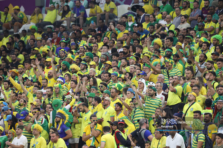 هواداران برزیلی پس از برتری تیمشان 