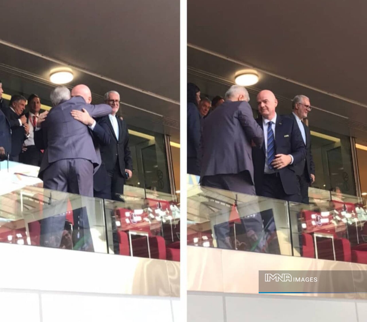 حمید سجادی در آغوش جیانی اینفانتینو+عکس