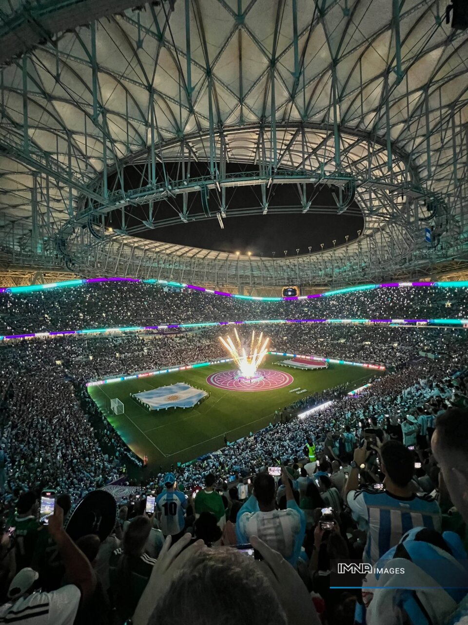 عظمت ورزشگاه لوسیل با ۸۰هزار تماشاگر عاشق فوتبال+عکس