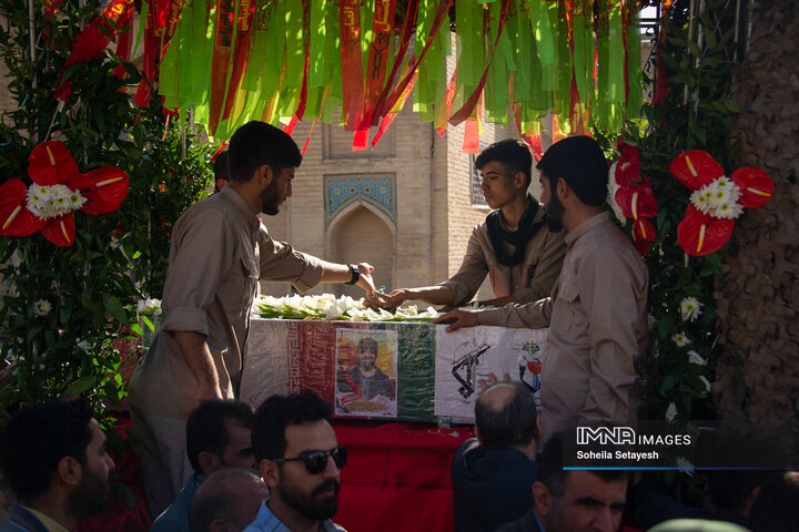 تشییع شهید مدافع حرم سردار داوود جعفری در شیراز