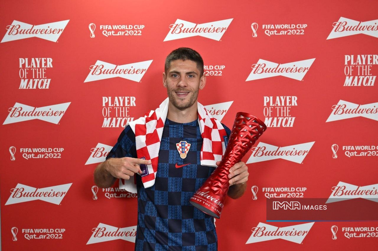 جایزه بهترین بازیکن دیدار کانادا - کرواسی به آندرهی کراماریچ رسید+عکس