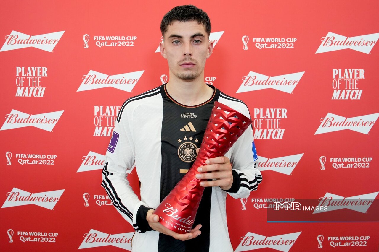 کای هاورتس تلخترین جایزه ملی خود را دریافت کرد+عکس