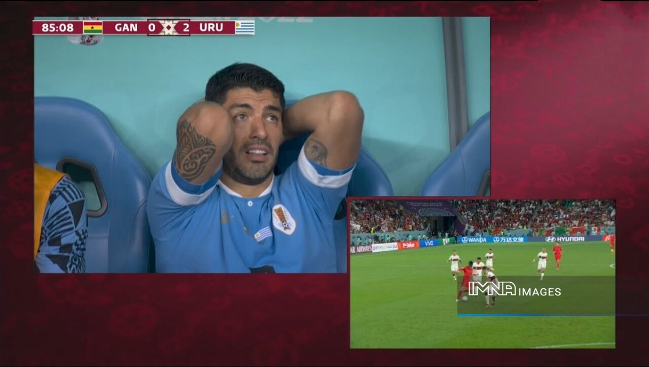چهره ماتم‌زده و گریان سوارز به‌دنبال حذف اروگوئه از جام‌جهانی ۲۰۲۲+عکس