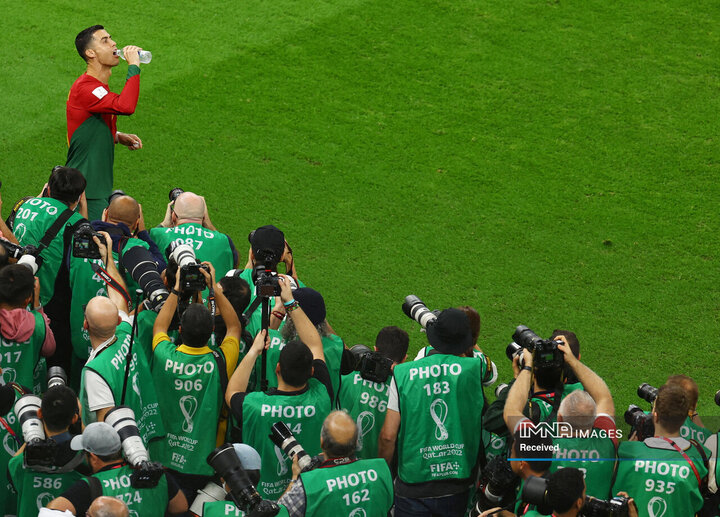کریستیانو رونالدو فوق ستاره پرتغالی قبل از بازی اروگوئه پرتغال