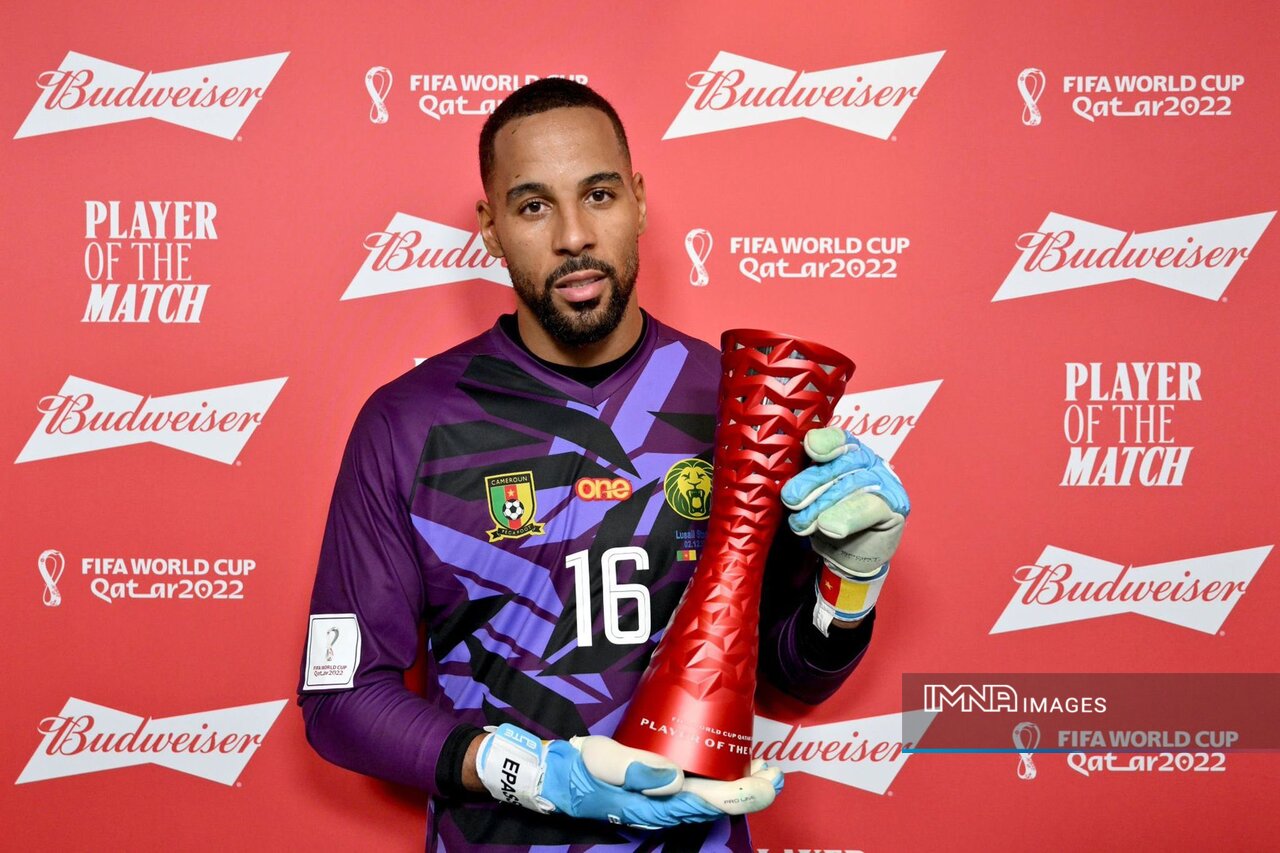 جانشین اونانا بهترین بازیکن دیدار کامرون-برزیل شد+عکس