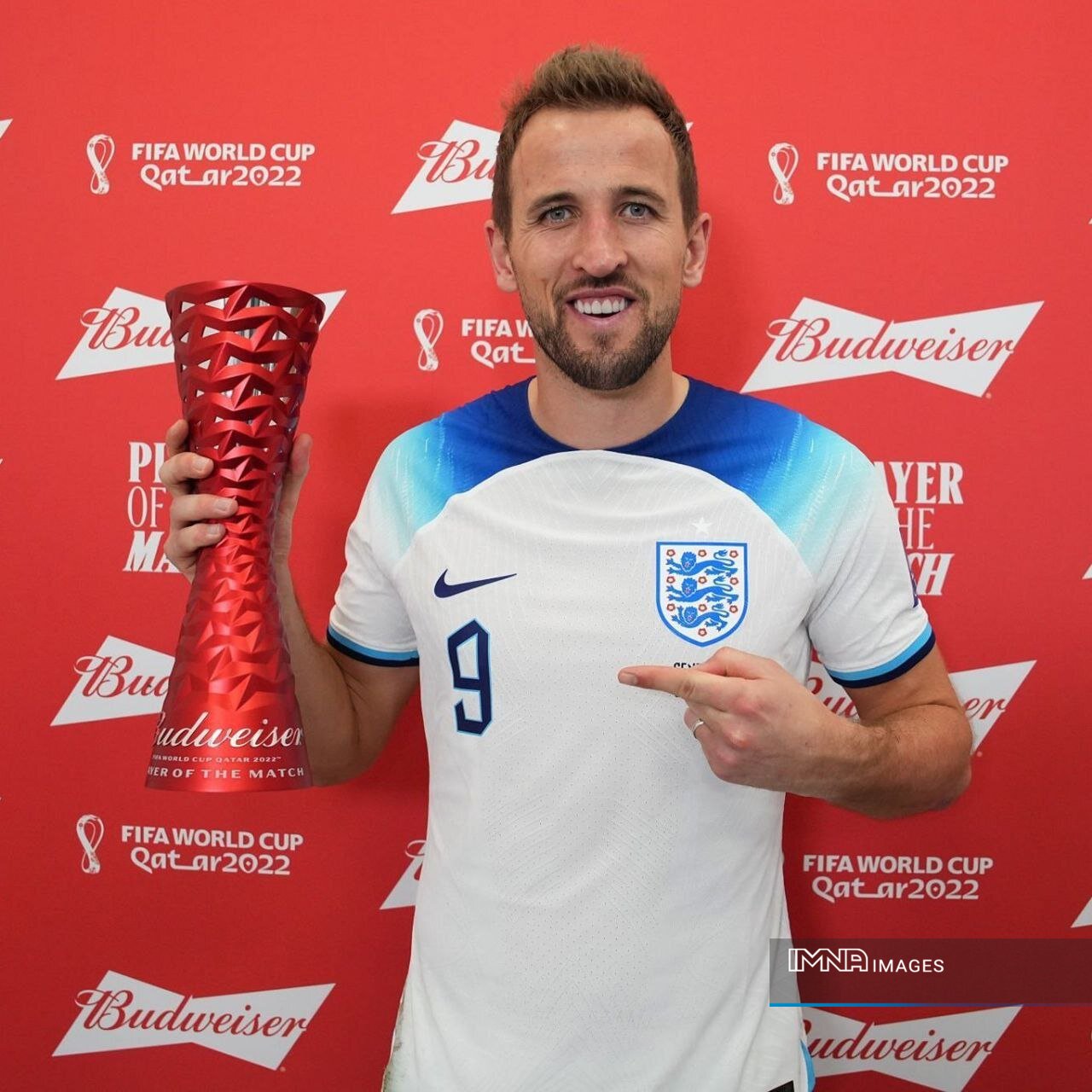 هری کین بهترین بازیکن دیدار انگلیس-سنگال شد+عکس