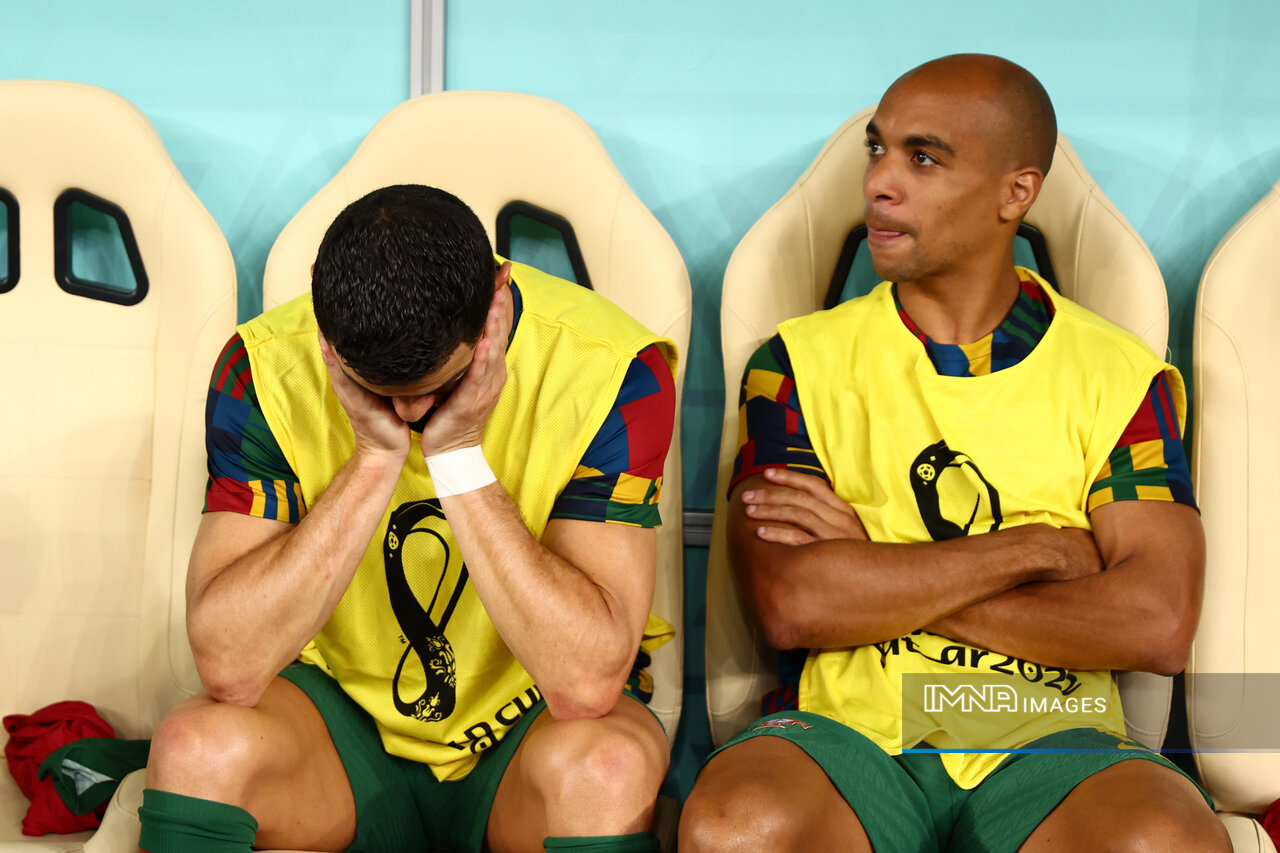 چهره درهم رونالدو روی نیمکت تیم ملی پرتغال+عکس