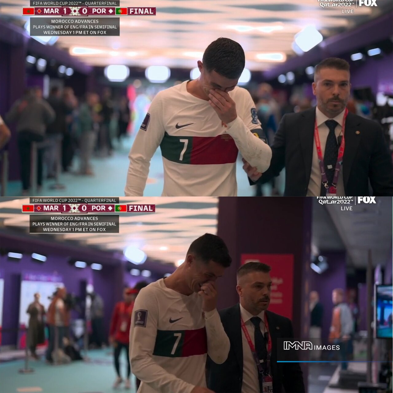 آخرین سکانس حضور رونالدو در جامجهانی: اشکهای تلخ یک اسطوره+عکسوفیلم