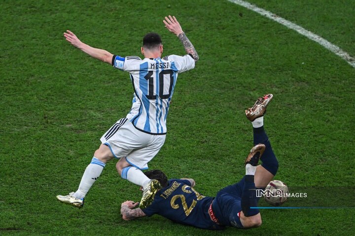 گل سوم آرژانتین به فرانسه توسط مسی + فیلم