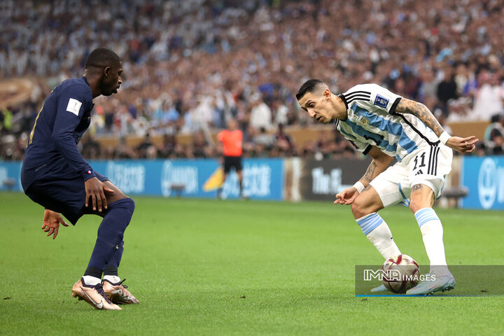 گل دوم آرژانتین به فرانسه توسط دی‌ماریا + فیلم