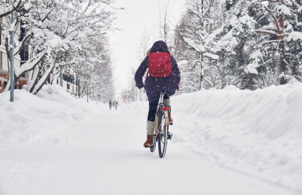 تدبیر شهر دانمارکی برای ترویج دوچرخه‌سواری در زمستان