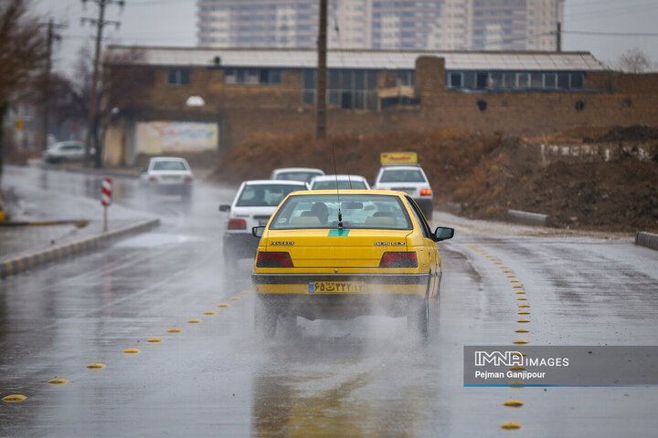 بارش زمستانی در اصفهان