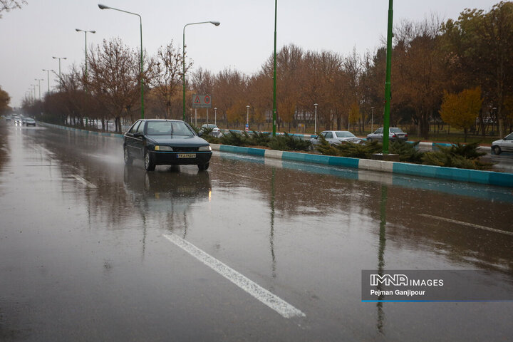 بارش زمستانی در اصفهان