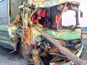 ۴۹ مصدوم و یک فوتی در تصادف دو اتوبوس