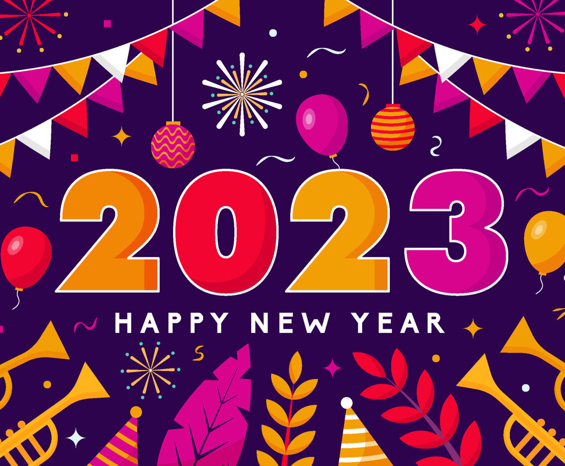 متن تبریک سال نو میلادی ۲۰۲۳ + پبام کوتاه و رسمی به زبان انگلیسی