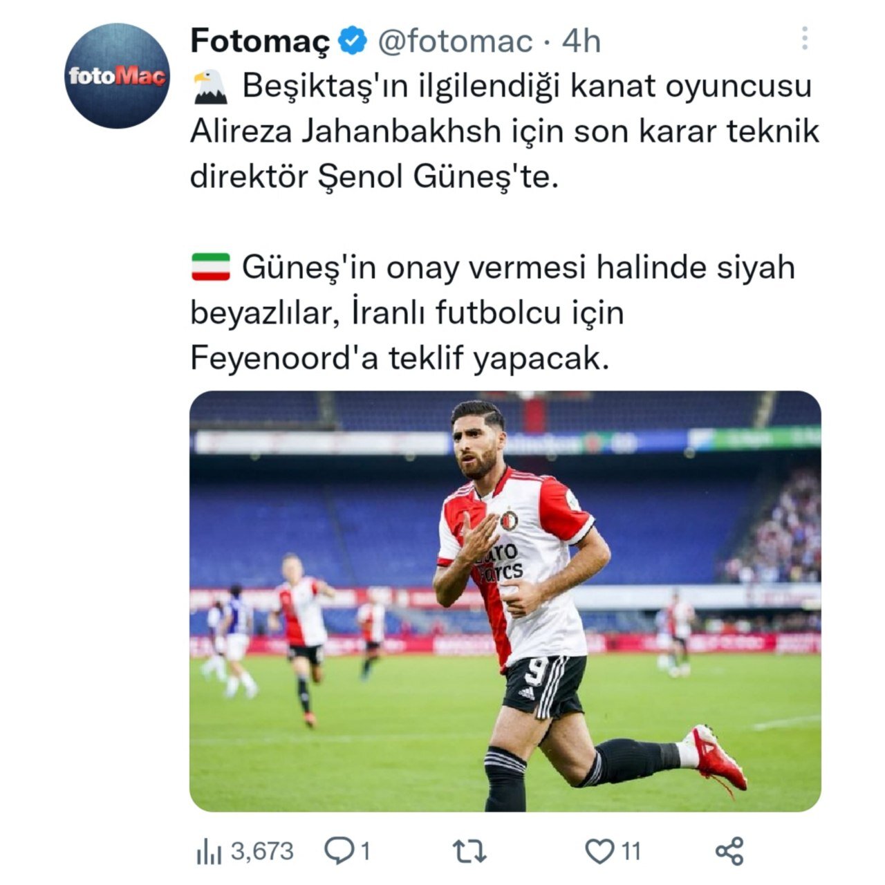 جهانبخش در تیررس بشیکتاش ترکیه+عکس